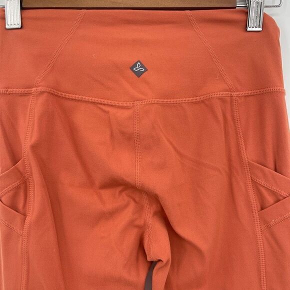 Prana Brown Pockets High Waisted Training Skinny Leggings Size XS - Picture 4 of 5